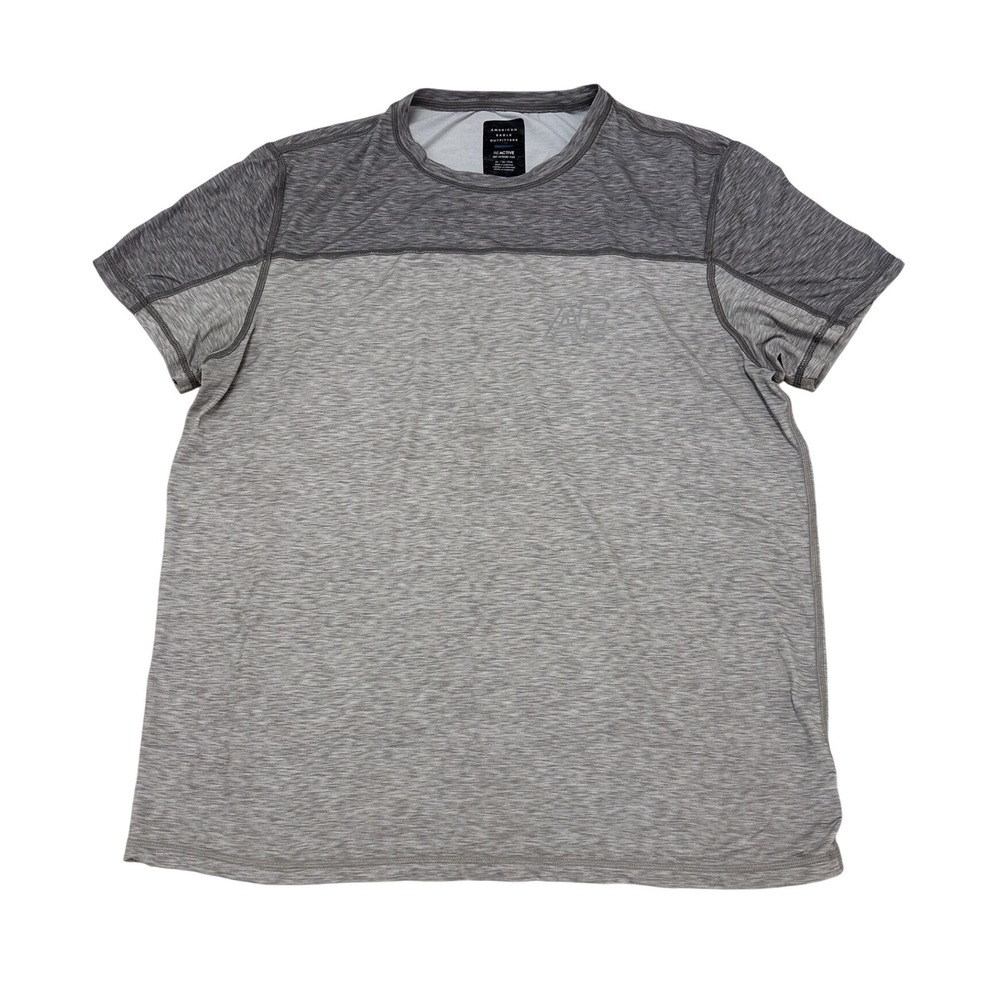 American Eagle AE Active 360 Extreme Flex Grey Space Dye Shirt Mens XL